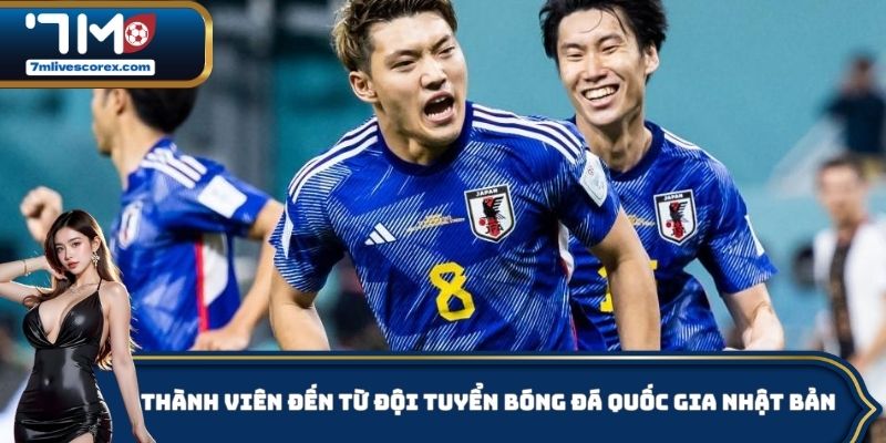 Thành viên đến từ đội tuyển bóng đá quốc gia Nhật Bản